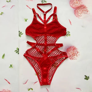 Fishnet Cut Out Bodysuit