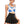 Fitness Black Skort Sport worn by a model, full front view