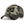 Camouflage trucker cap with an embroidered flag patch and mesh back