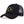 Camouflage trucker cap with an embroidered flag patch and mesh back