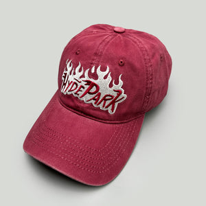 Flame Embroidery Y2K Baseball Cap