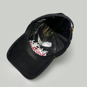 Flame Embroidery Y2K Baseball Cap