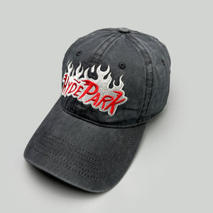 Flame Embroidery Y2K Baseball Cap