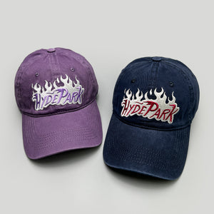Flame Embroidery Y2K Baseball Cap