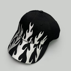 Flame Flag Baseball Hats Y2K