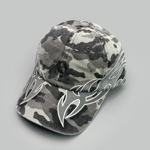 Flame Flag Baseball Hats Y2K