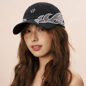 Flame Flag Baseball Hats Y2K