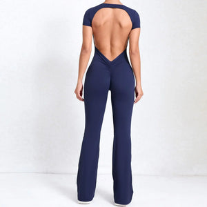 Flared Jumpsuits Unitard