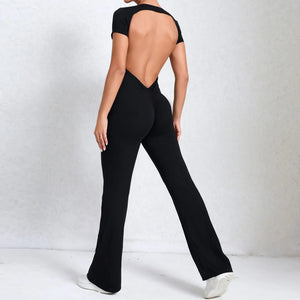 Flared Jumpsuits Unitard
