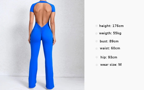 Flared Jumpsuits Unitard