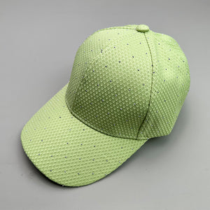 Flash Rhinestone Simple Y2K Cap