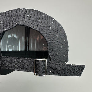 Flash Rhinestone Simple Y2K Cap