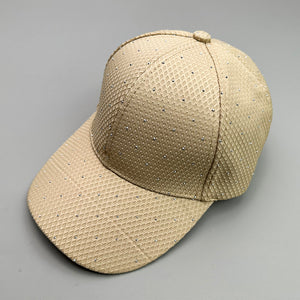 Flash Rhinestone Simple Y2K Cap
