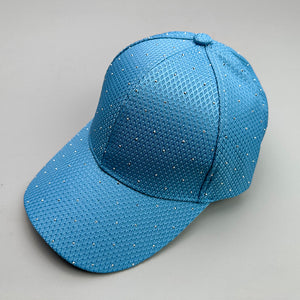 Flash Rhinestone Simple Y2K Cap