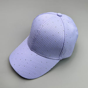 Flash Rhinestone Simple Y2K Cap