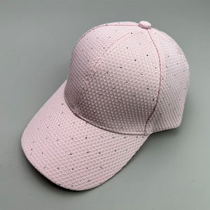 Flash Rhinestone Simple Y2K Cap