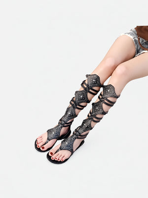 Flat Gladiator Chunky Sandals