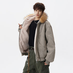 Fleece-lined Warm Y2K Jacket