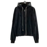 Sweat à capuche technique zippé en polaire