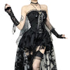 Floral Goth Corset Dress