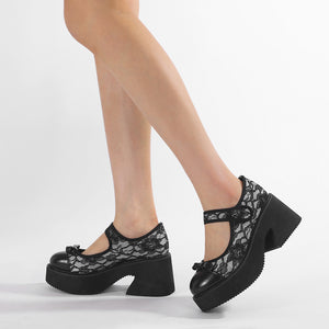 Floral Thick Sole Shoes Y2K