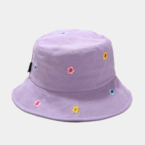 Flower Embroidery Bucket Hats