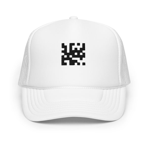 QR Code Trucker Hat White