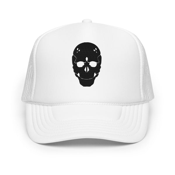 Neon Skull Trucker Hat