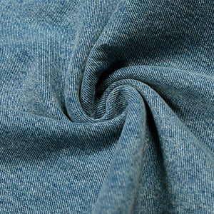 Folded Waist Washed Blue Y2K Jeans