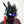 Four Colour Screen Cyberpunk Helmet, ekraan A vikerkaaresüdametest silmadega, hallid labad ja punased paelad