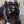 Four Colour Screen Cyberpunk Helmet valgustamata, pealtvaade ventileeritud kõrvaplaatidele ja punastele suuribadele