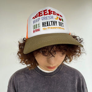 Fresh Fruit Letters Y2K Hats