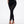 Black front lace-up techwear leggings with high waist