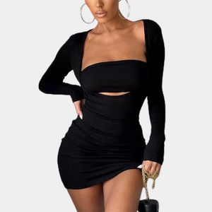 Front Waist Cut Out Dress