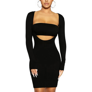 Front Waist Cut Out Dress