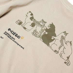 Funny Cat Streetwear Y2K T Shirt