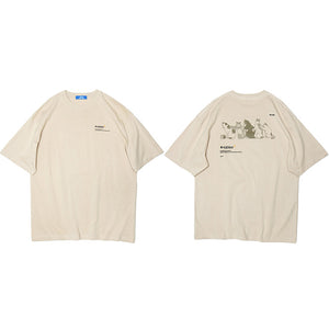 Funny Cat Streetwear Y2K T Shirt