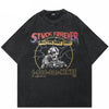 Funny Skull Graphic T Shirts Y2K