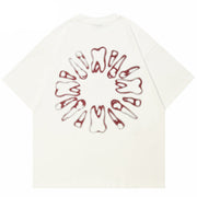 T-shirt graphique Y2K Dents amusantes