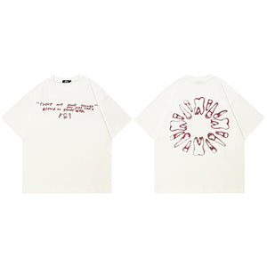 Funny Teeth Graphic Y2K Shirt