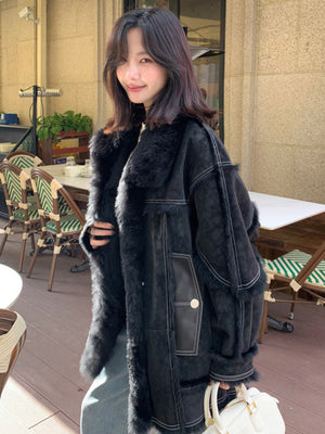 Fur Integrated Spring Women Jacket