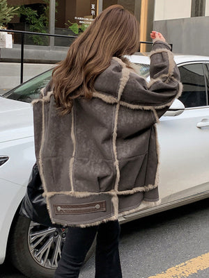 Fur Integrated Spring Women Jacket