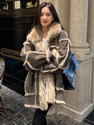 Fur Integrated Spring Women Jacket