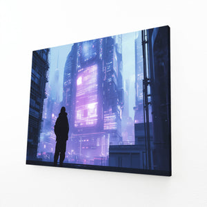 Futuristic Neon City Cyberpunk Art | CYBER TECHWEAR®