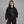 Gazing Cat Graphic Y2K Hoodie – worn by a woman
