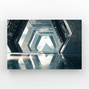 Geometric Cyberpunk Art