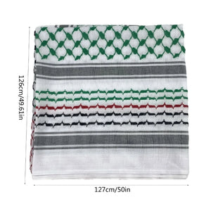 Geometric Shemagh Scarf