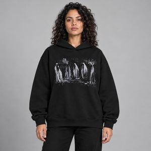 Ghost Graphic Y2K Hoodie – worn by a woman