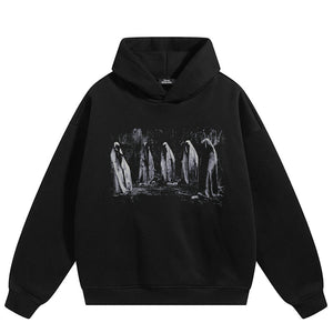 Ghost Graphic Y2K Hoodie