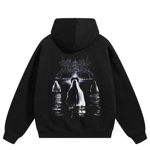 Ghost Graphic Y2K Hoodie